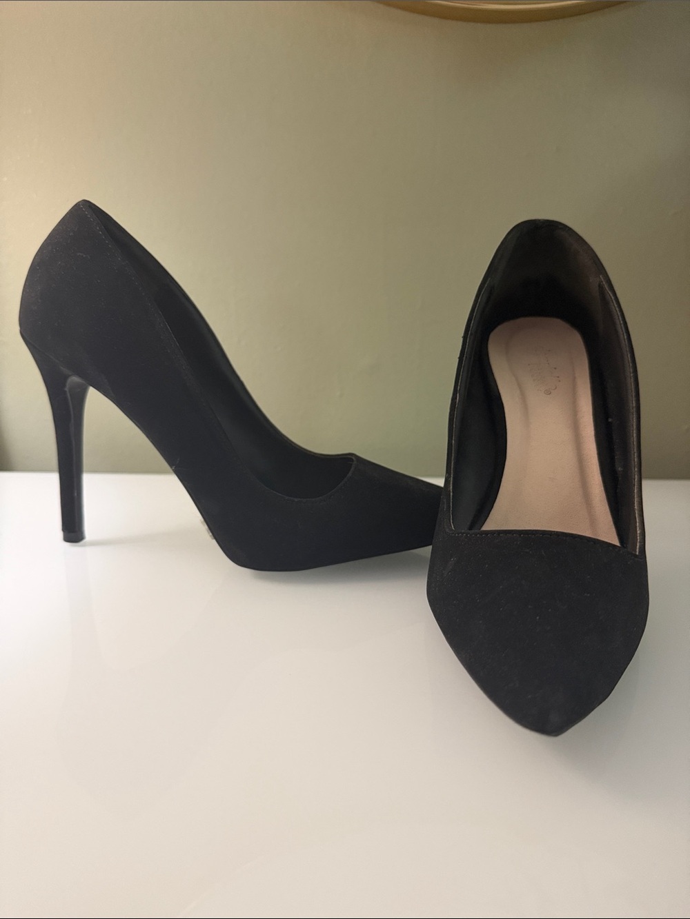 Charlotte Russe Classic Black Pointed Toe High Heels